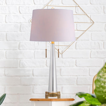 Zoe 29.5" Crystal LED Table Lamp - JONATHAN Y